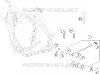 BEQUILLE LATERALE / CENTRALE pour Husqvarna FE 350 2015