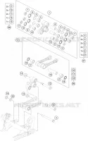 BIELLETTE D'AMORTISSEUR PRO LEVER pour Husqvarna FE 350 2015