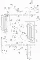 CIRCUIT DE REFROIDISSEMENT pour Husqvarna FE 350 2015