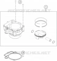 CYLINDRE pour Husqvarna FE 350 2015