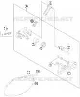 ETRIER DE FREIN AR pour Husqvarna FE 350 2015
