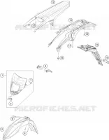 PLASTIQUES pour Husqvarna FE 350 2015
