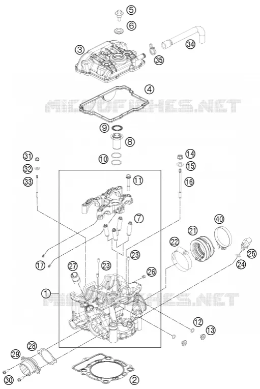 CULASSE Husqvarna Husqvarna 350 2015 FE 350  FE 350