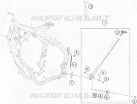BEQUILLE LATERALE / CENTRALE pour Husqvarna TE 250 2017