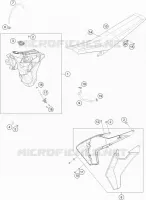 RESERVOIR / SELLE pour Husqvarna TE 250 2017