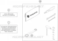 TROUSSE A OUTILS / MANUELS / OPTIONS pour Husqvarna TE 250 2017