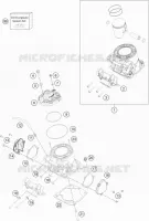 CYLINDRE / CULASSE pour Husqvarna TE 250 2017