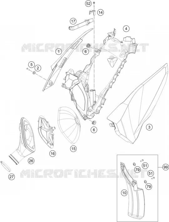FILTRE A AIR Husqvarna Husqvarna 250 2015 TE 250  TE 250