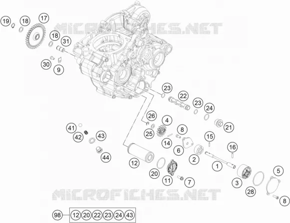 POMPE A HUILE Husqvarna Husqvarna 250 2018 FE 250  FE 250