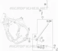 BEQUILLE LATERALE / CENTRALE pour Husqvarna FE 250 2018