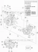 CARTER MOTEUR pour Husqvarna FE 250 2018