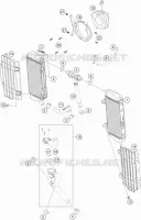 CIRCUIT DE REFROIDISSEMENT pour Husqvarna FE 250 2018