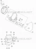 CARTER EMBRAYAGE pour Husqvarna FC 250 2016