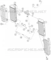 CIRCUIT DE REFROIDISSEMENT pour Husqvarna FC 250 2016