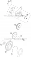 DEMARREUR ELECTRIQUE pour Husqvarna FC 250 2016