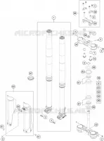 FOURCHE / T DE FOURCHE pour Husqvarna FC 250 2016