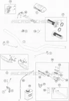 GUIDON / COMMANDES pour Husqvarna FC 250 2016