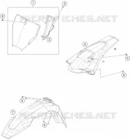 PLASTIQUES pour Husqvarna FC 250 2016