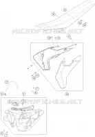 RESERVOIR / SELLE pour Husqvarna FC 250 2016
