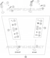 SOUPAPES pour Husqvarna FC 250 2016