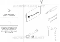 TROUSSE A OUTILS / MANUELS / OPTIONS pour Husqvarna FC 250 2016