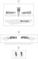 AUTOCOLLANTS pour Husqvarna FC 250 2015