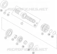 BOITE DE VITESSES   ARBRE PRIMAIRE pour Husqvarna FC 250 2015