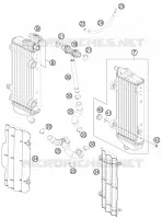 CIRCUIT DE REFROIDISSEMENT pour Husqvarna FC 250 2015