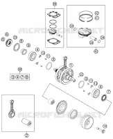 VILEBREQUIN / PISTON pour Husqvarna FC 250 2015