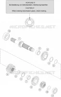 BOITE DE VITESSES   ARBRE PRIMAIRE pour Husqvarna TC 125 2017