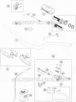 GUIDON / COMMANDES pour Husqvarna TC 125 2017
