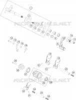 MECANISME DE SELECTION DE VITESSES pour Husqvarna TC 125 2017