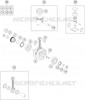 VILEBREQUIN / PISTON pour Husqvarna TC 125 2017
