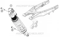 AMORTISSEUR pour Husqvarna FC 350 2015