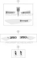 AUTOCOLLANTS pour Husqvarna FC 350 2015