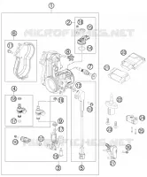 BOITIER PAPILLON INJECTION pour Husqvarna FC 350 2015