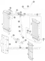 CIRCUIT DE REFROIDISSEMENT pour Husqvarna FC 350 2015