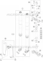 FOURCHE / T DE FOURCHE pour Husqvarna FC 350 2015