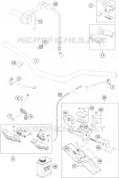 GUIDON / COMMANDES pour Husqvarna FC 350 2015