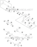 MECANISME DE SELECTION DE VITESSES pour Husqvarna FC 350 2015