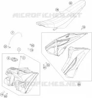 RESERVOIR / SELLE pour Husqvarna FC 350 2015