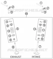 SOUPAPES pour Husqvarna FC 350 2015
