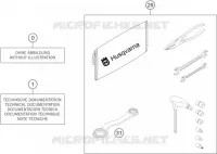 TROUSSE A OUTILS / MANUELS / OPTIONS pour Husqvarna FC 350 2015