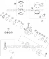 VILEBREQUIN / PISTON pour Husqvarna FC 350 2015