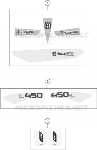 AUTOCOLLANTS Husqvarna Husqvarna 450 2015 FC 450  FC 450