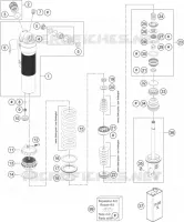 AMORTISSEUR (PIECES) pour Husqvarna FC 450 2014