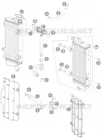 CIRCUIT DE REFROIDISSEMENT pour Husqvarna FC 450 2014