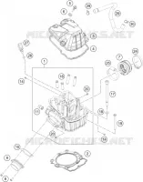 CULASSE pour Husqvarna FC 450 2014