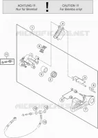 ETRIER DE FREIN AR pour Husqvarna FC 450 2014