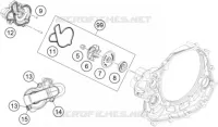 POMPE A EAU pour Husqvarna FC 450 2014
